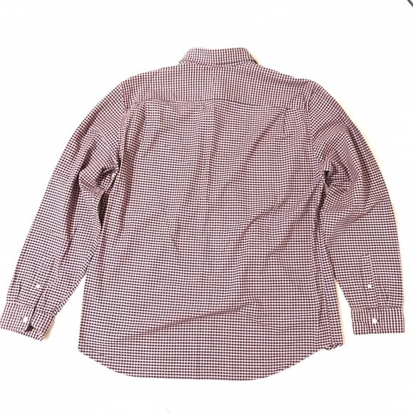 Gap long sleeve Shirt XL Button Front red black Checked Cotton Blend Casual. - Picture 5 of 6